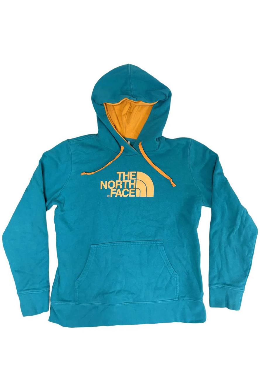 The North Face Women's Half Dome Pullover Hoodie Green/Orange - Regular